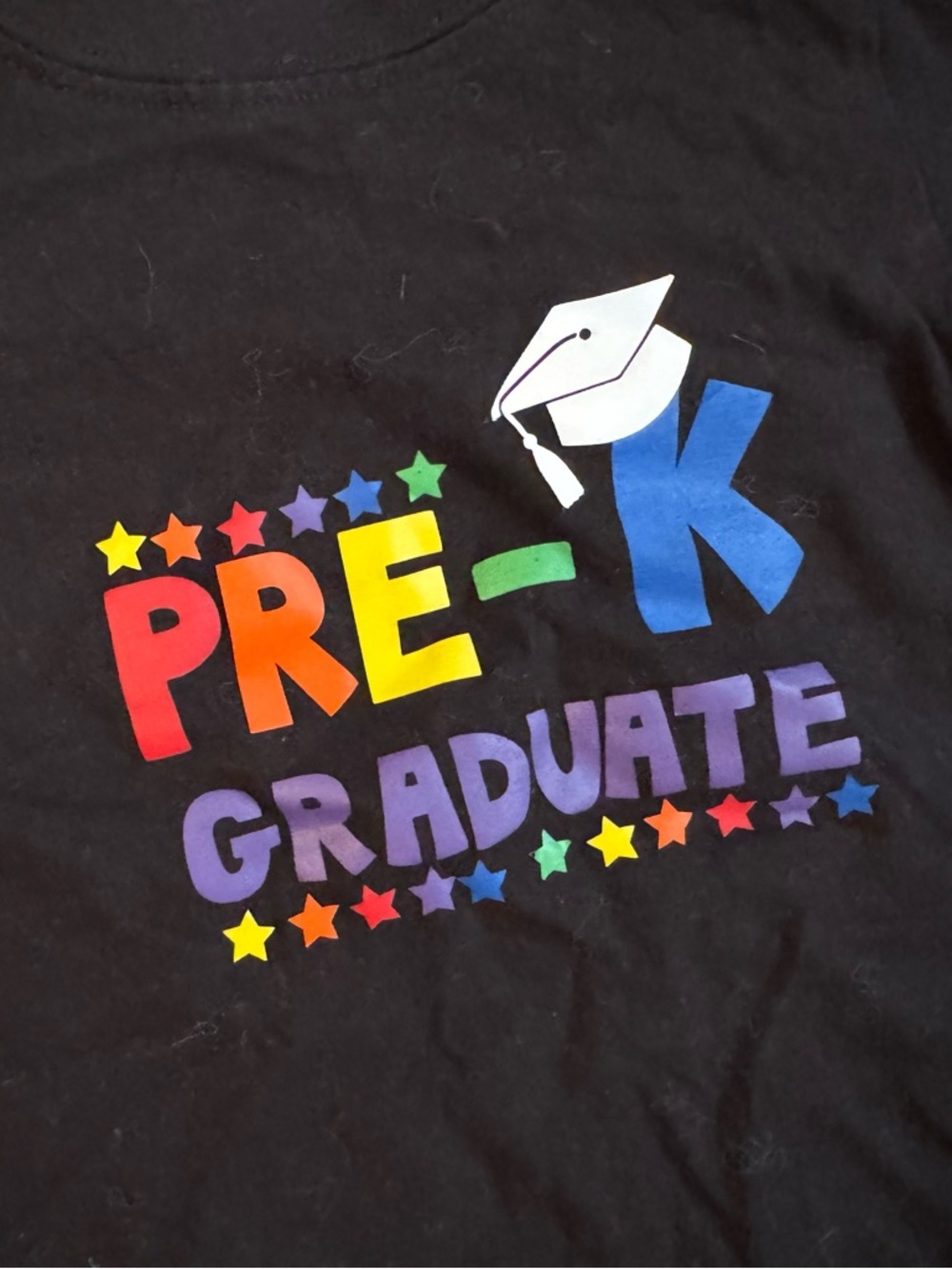 Gerber “Pre-K graduate” preschool graduation black tee. Size 4T. Unisex. - Picture 2 of 4